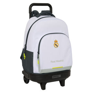 MOCHILA 45CM CARRO COMPACT EXTRAIBLE REAL MADRID EQUIPACION 2025/2026 SAFTA