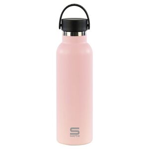 BOTELLA TERMO EXTERIOR GOMA 600ML TERMO ROSA SAFTA