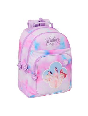 MOCHILA 42CM DOBLE CON CANTONERAS ADAPTABLE A CARRO K-POP DH ARTIST SAFTA