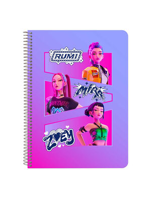 BLOC A5 80 HOJAS TAPAS DURAS K-POP DEMON HUNTERS STATIONERY SAFTA