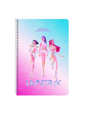 BLOC FOLIO 80 H. TAPAS DURAS K-POP DEMON HUNTERS STATIONERY SAFTA
