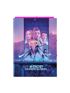 CARPETA FOLIO 3 SOLAPAS K-POP DEMON HUNTERS STATIONERY SATA