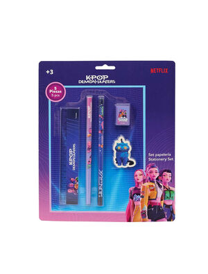 SET ESCRITURA K-POP DEMON HUNTERS STATIONERY SAFTA