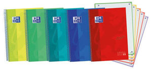 BLOC A4+ 5X5 120 HOJAS TAPA EXTRADURA ESPIRAL MICROPERFORADO SCRIBZEE COLORES VIVOS OXFORD TOUCH EUROPEANBOOK 5