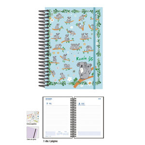 AGENDA ESCOLAR 2021/2022 DIA PAGINA KOALA TAPA POLIPROPILENO