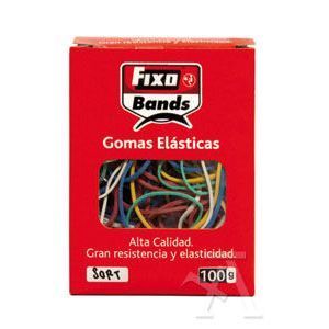 CAJA 100GR. GOMAS ELASTICAS COLORES Y TAMAÑOS SURTIDOS