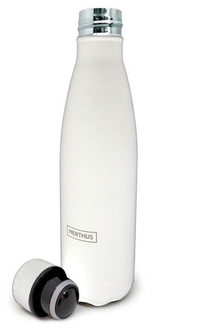 BOTELLA TERMO INOX 500 ML BLANCA NERTHUS