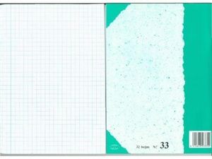 LIBRETA A5 32 HOJAS Nº33 CUADROS 6MM EDELVIVES