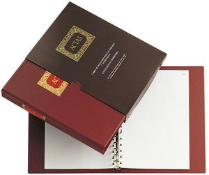 LIBRO DE ACTAS CARPETA DE ANILLAS TAMAÑO FOLIO 100 HOJAS RECAMBIABLES DOHE