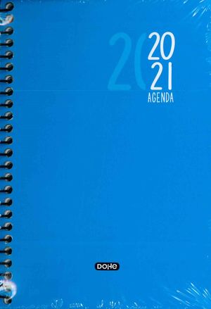 AGENDA ESCOLAR 2020-2021 SIGMA A6 DIA PAGINA AZUL