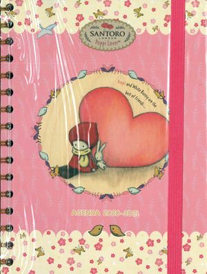 AGENDA ESCOLAR 2020-2021 A5 SEMANA VISTA POPPI AND WHITE BUNNY SANTORO