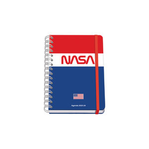 AGENDA ESCOLAR A5 2023/2024 SEMANA VISTA NASA FLAG DOHE
