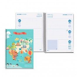 AGENDA ESCOLAR 2019/2020 SEMANA VISTA MAPA MUNDI