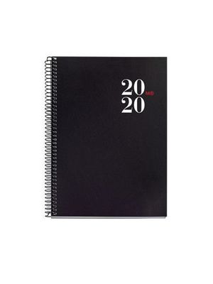 AGENDA AÑO 2020 ESPIRAL DIA PAGINA CITY NEGRO 155 X 213 MM
