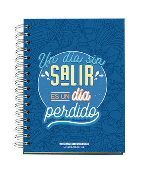 AGENDA 2021 DIA PAGINA ESPIRAL MISS BORDERLIKE DIA SIN SALIR MIQUELRIUS