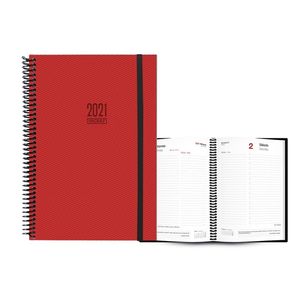 AGENDA 2021 TOKIO DIA PAGINA 17X24 AZUL ROJA INGRAF