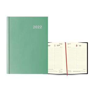 AGENDA 2022 DIA PAGINA LONDRES 15X21 VERDE CORAL INGRAF