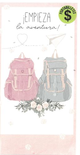 TARJETA FELICITACION PORTABILLETES BODA BUSQUETS