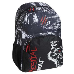 MOCHILA ESCOLAR DOBLE ADAPTABLE BESTIAL WOLF DIS2