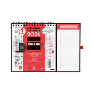 CALENDARIO DE NEVERA 2026 CON IMAN PARA ESCRIBIR FINOCAM