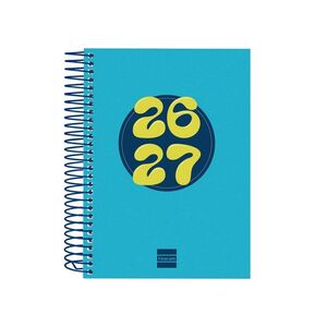 AGENDA ESCOLAR 2026/2027 DIA PAGINA COOL OCTAVO AZUL FINOCAM