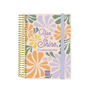 AGENDA ESCOLAR 2026X2027 DIA PAGINA OCTAVO SHINE TAPA POLIPROPILENO FINOCAM