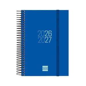 AGENDA ESCOLAR 2026/2027 DIA PAGINA AZUL TAPA POLIPROPILENO FINOCAM