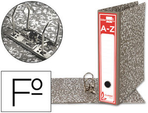 ARCHIVADOR AZ FOLIO CLASSIC RED CARTON 80MM GRIS LIDERPAPEL