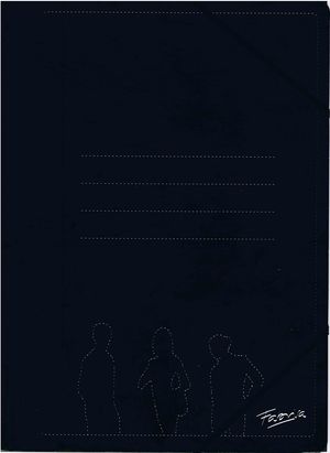 CARPETA FOLIO GOMAS CARTON NEGRO FABRISA