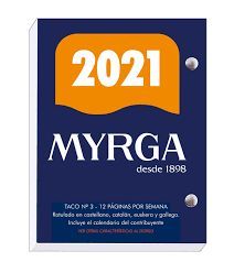TACO DE SOBREMESA MYRGA Nº 3 2021 CASTELLANO