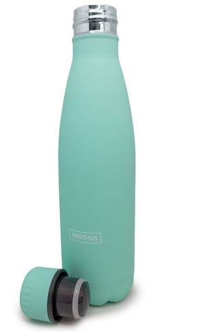 BOTELLA TERMO INOX 500 ML TURQUESA NERTHUS