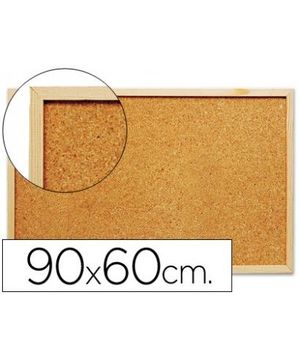 TABLERO CORCHO MARCO MADERA 90X60 FAIBO