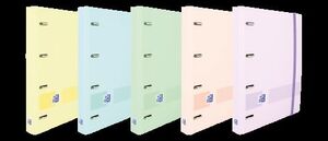 ARCHIVADOR A5+ TAPA POLYFOAM RECAMBIO DOTS COLORES PASTEL OXFORD LIVE & GO EUROPEANBINDER