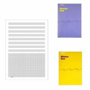 CUADERNO MUSICA DUO 8 PENTAGRAMAS PAUTA ESTRECHA 2MM. ADDITIO