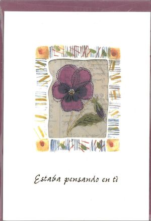 TARJETA FELICITACION ESTABA PENSANDO EN TI