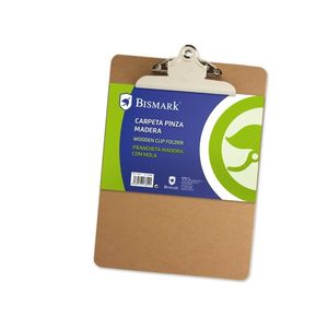 CARPETA PLACA MADERA A4 CON PINZA BISMARK