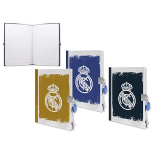 DIARIO CON CANDADO REAL MADRID