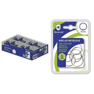 BLISTER 5 ANILLAS METALICAS 38 MM BISMARK