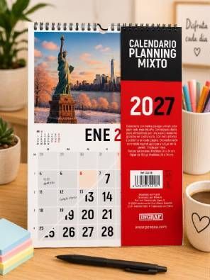 CALENDARIO 2027 PLAING 24X34CM INGRAF
