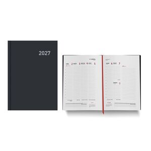 AGENDA 2027 SEMANA VISTA PARIS 15X21CM NEGRO INGRAF