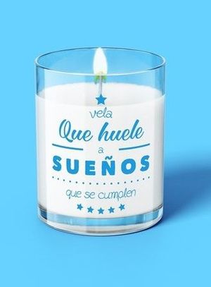 VELA CON MENSAJE HUELE A SUEÑOS FRESH SMELL