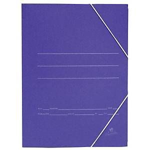 CARPETA CUARTILLA A5 AZUL CARTON SOLAPA