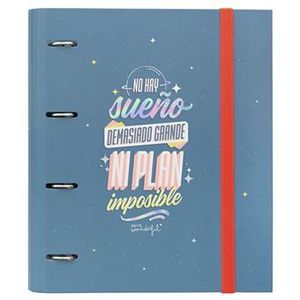 ARCHIVADOR A4 NO HAY SUEÑO DEMASIADO GRANDE NI PLAN IMPOSIBLE MR. WONDERFUL