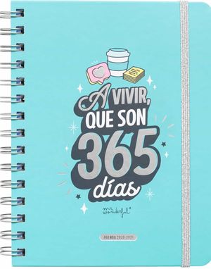 AGENDA ESCOLAR 2020-2021 SEMANA VISTA A VIVIR, QUE SON 365 DIAS MR WONDERFUL