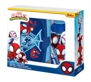 SET BOTELLA Y SANDWICHERA SPIDEY