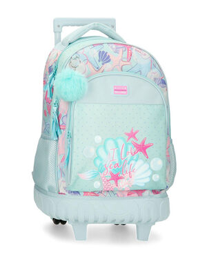 MOCHILA 43CM CARRO COMPACT I LOVE SEA LIFE MOVOM