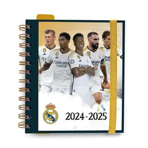 AGENDA ESCOLAR 2024/2025 DIA PAGINA 11 MESES REAL MADRID