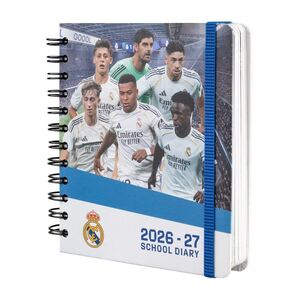 AGENDA ESCOLAR 2026/2027 DIA PAGINA 11 MESES REAL MADRID
