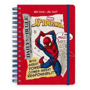 AGENDA ESCOLAR A5 2026/2027 SEMANA VISTA 12 MESES MARVEL SPIDERMAN