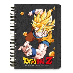 AGENDA ESCOLAR A5 2026/2027 SEMANA VISTA 12 MESES DRAGON BALL